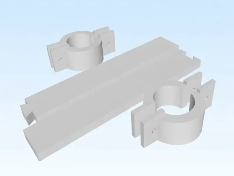 Kit di Stabilizzazione per Scrivania con Gambe Ø40 mm