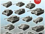 German WW2 vehicles pack - miniatures tank scenery wargame-0