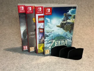 Display stand holder for 6 Nintendo Switch games