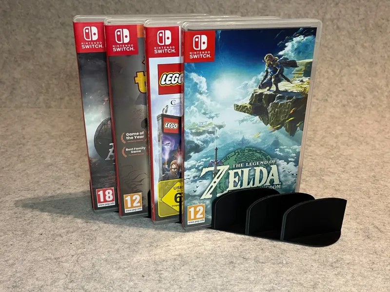 Display stand holder for 6 Nintendo Switch games