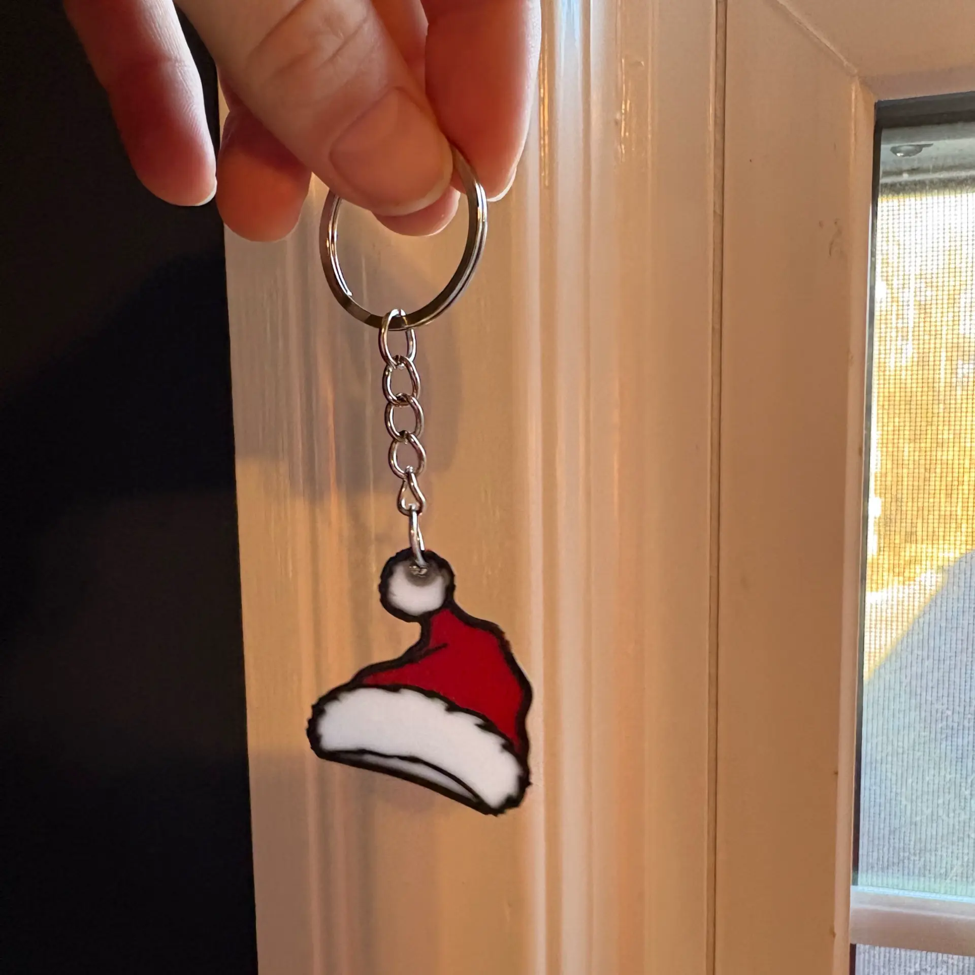 Santa Hat Keychain