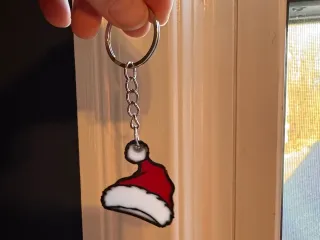 Santa Hat Keychain