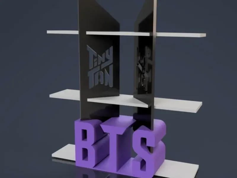 BTS TinyTAN Funko Stand 3D STL | Soporte Coleccionable ARMY