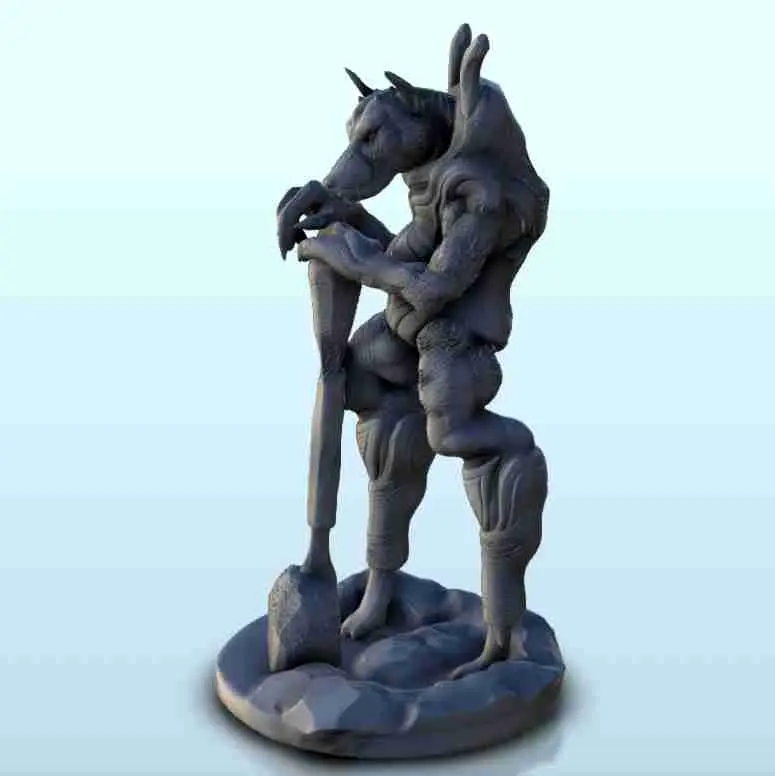 Războinic extraterestru cu cap de câine 9 - miniaturi sci-fi science fi