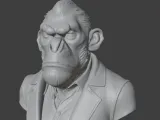 Bored Ape Bust 3D STL Printable 3D Model STL 3D print model-4