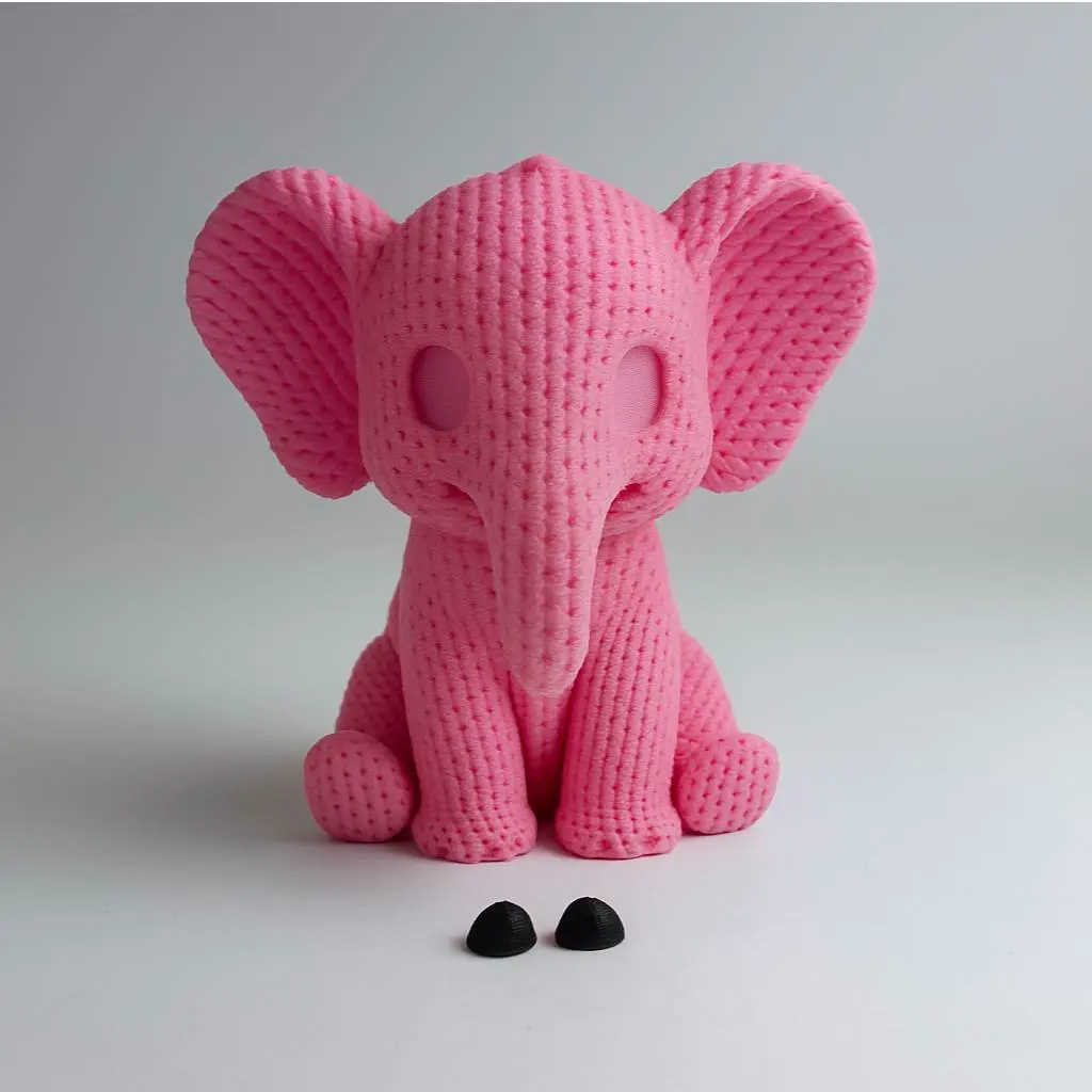 3D Printer Files | 3MF File | Knitted elephant - Cute animals