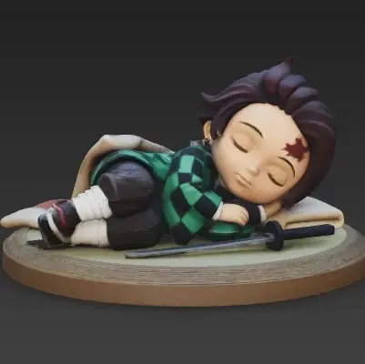 Tanjiro addormentato
