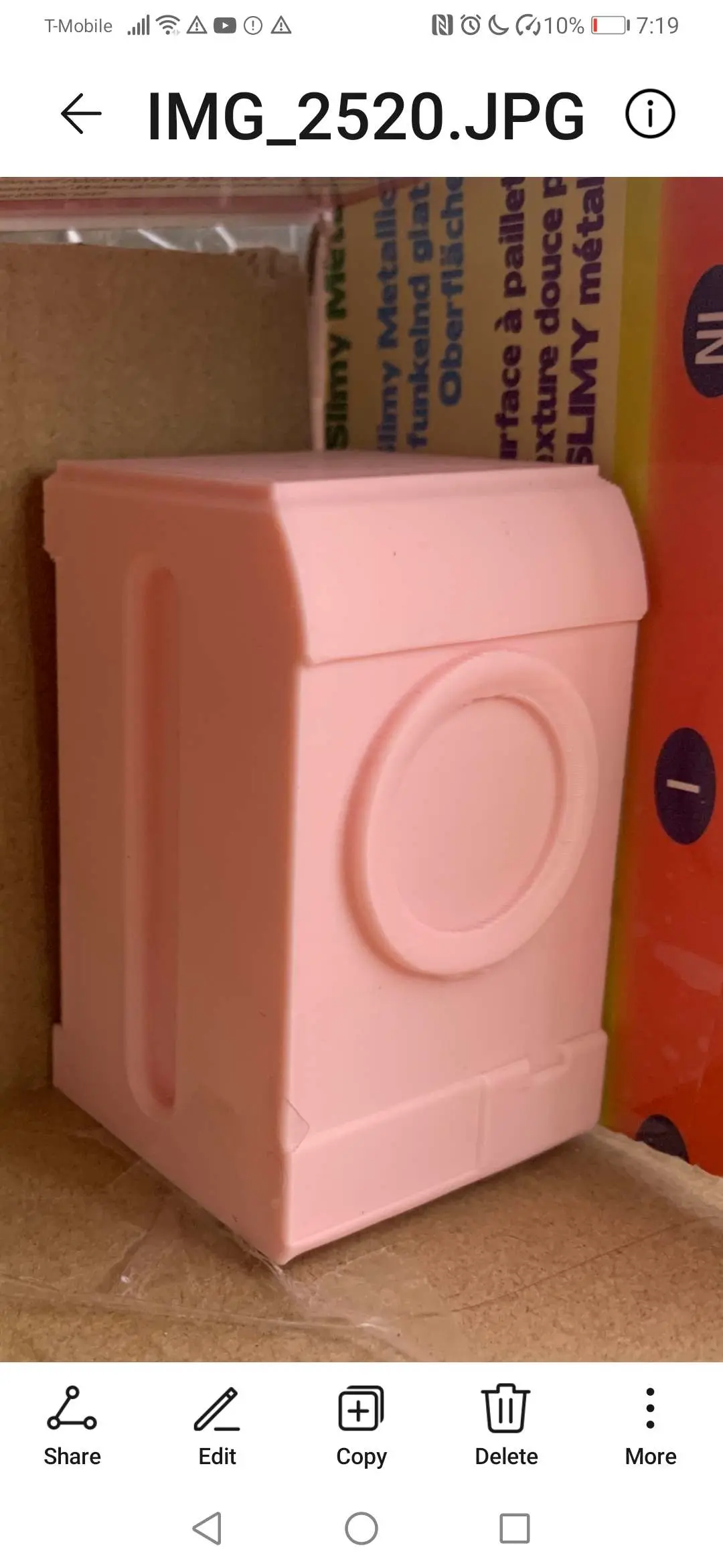 1970 stijl wasmachine poppenhuis 