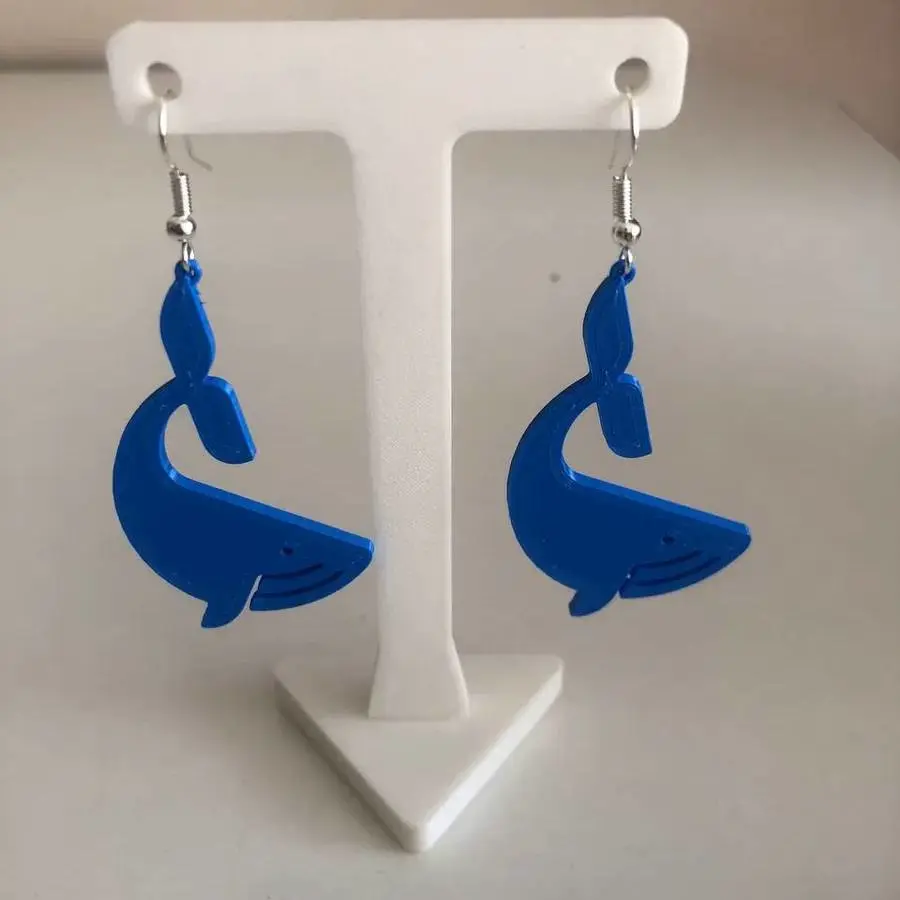 EARRING PENDANT WHALE BALLENA