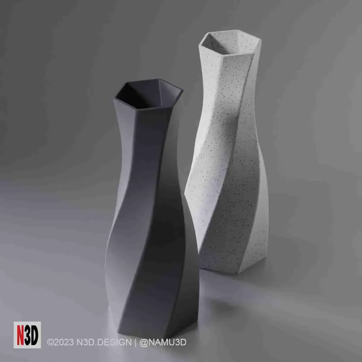 Vase 0031 - Classic twist vase