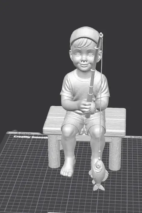 “Gone Fishin’ – Boy on a Dock Statue”