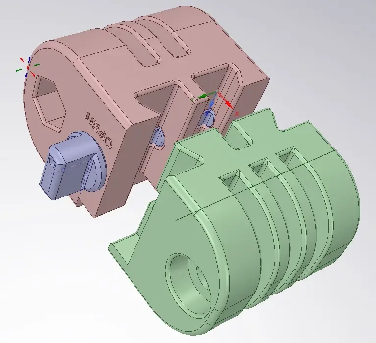 A solid mount for quick mounting of the GoPro Cam