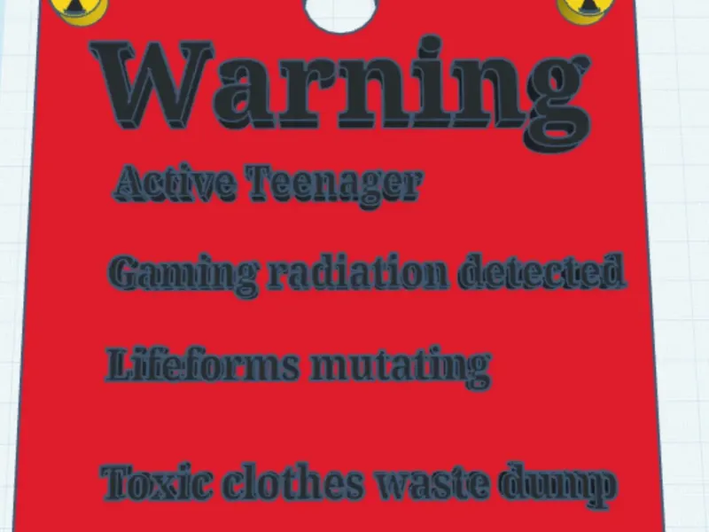 Funny teenager sign