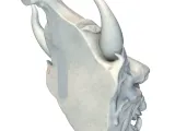 Gothic Gargoyle Head Sculpture – Dark Fantasy Model-5