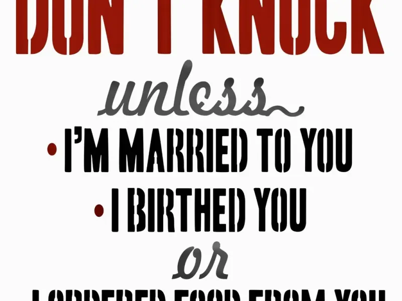 Dont Knock stencil