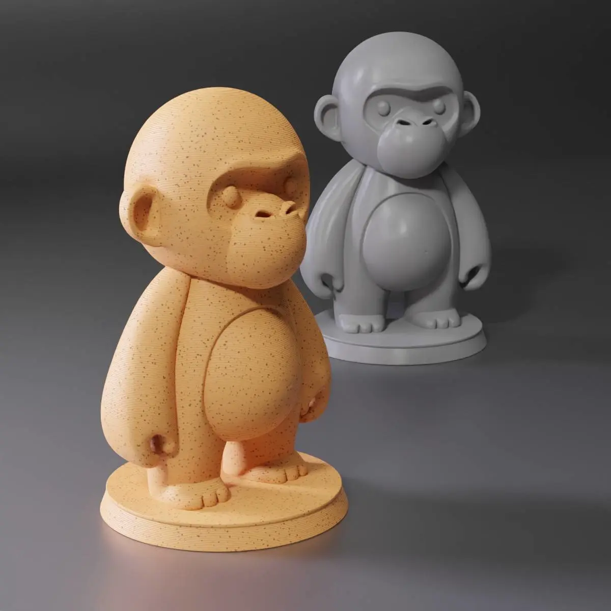 DIY Art toy - Gorilla - print and paint