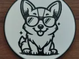 Cool Corgi Coaster-0