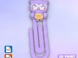 Paperclip Female owl - bookmark-1