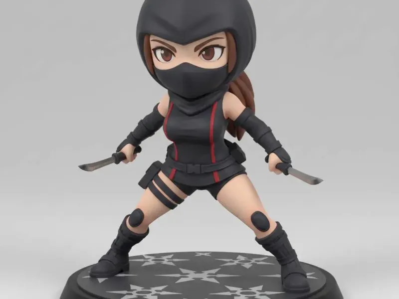 Kira Shadowstep – Chibi Stealth Ninja