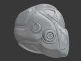 Sci-Fi Helmet – 3D Printable Model-3