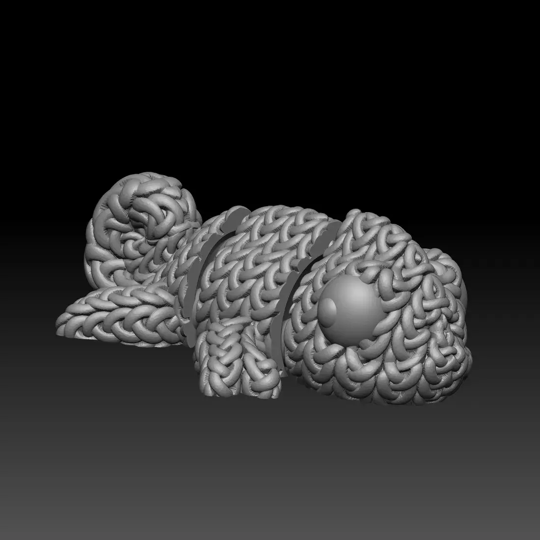 Knitted Flexi Chameleon