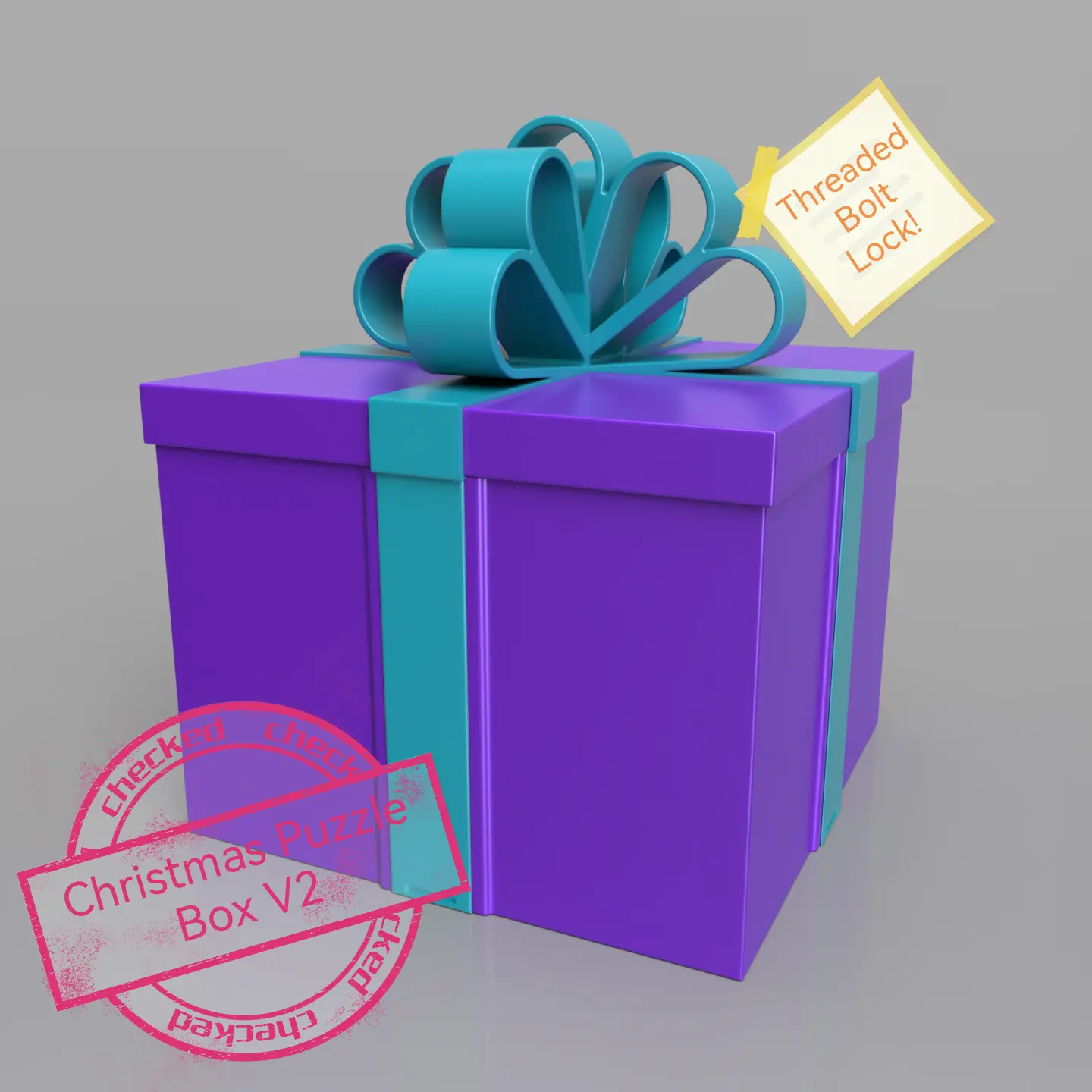 Christmas Puzzle Gift Box V2