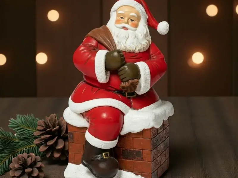 Santa Claus in the Chimney