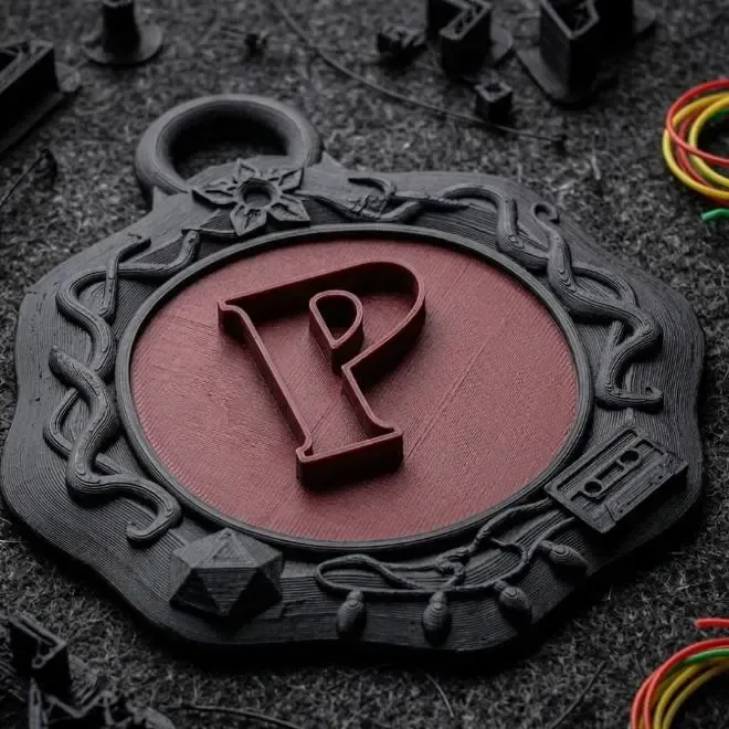 Stranger Things pendant - Letter P by Aza