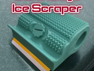 Card-Edge Ice Scraper - Gift Card Windshield Scraper Holder