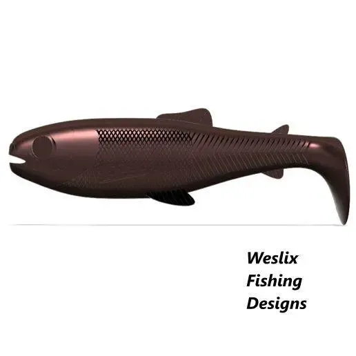 cannibal shad replica master plus mold 130mm