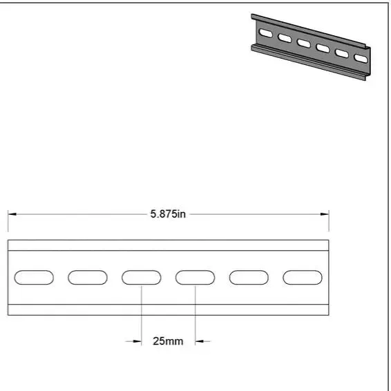 Din rails for PLC