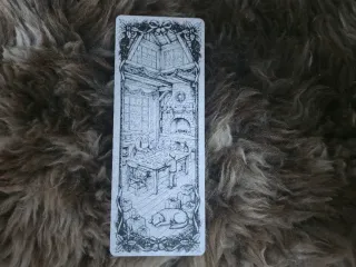 Cozy Christmas Fireplace Family Bookmark