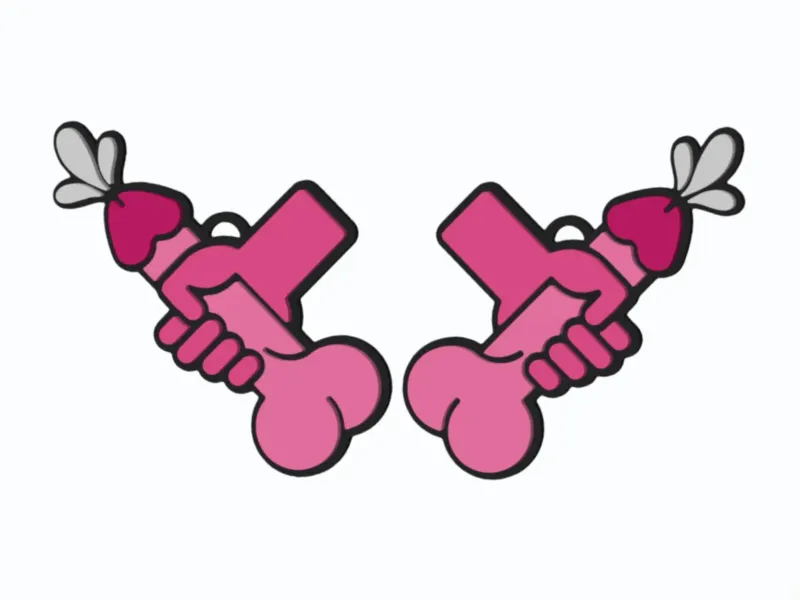 Handjob Happy End - Earring & Pendant v5