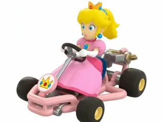 Princess Peach With Mariokart car