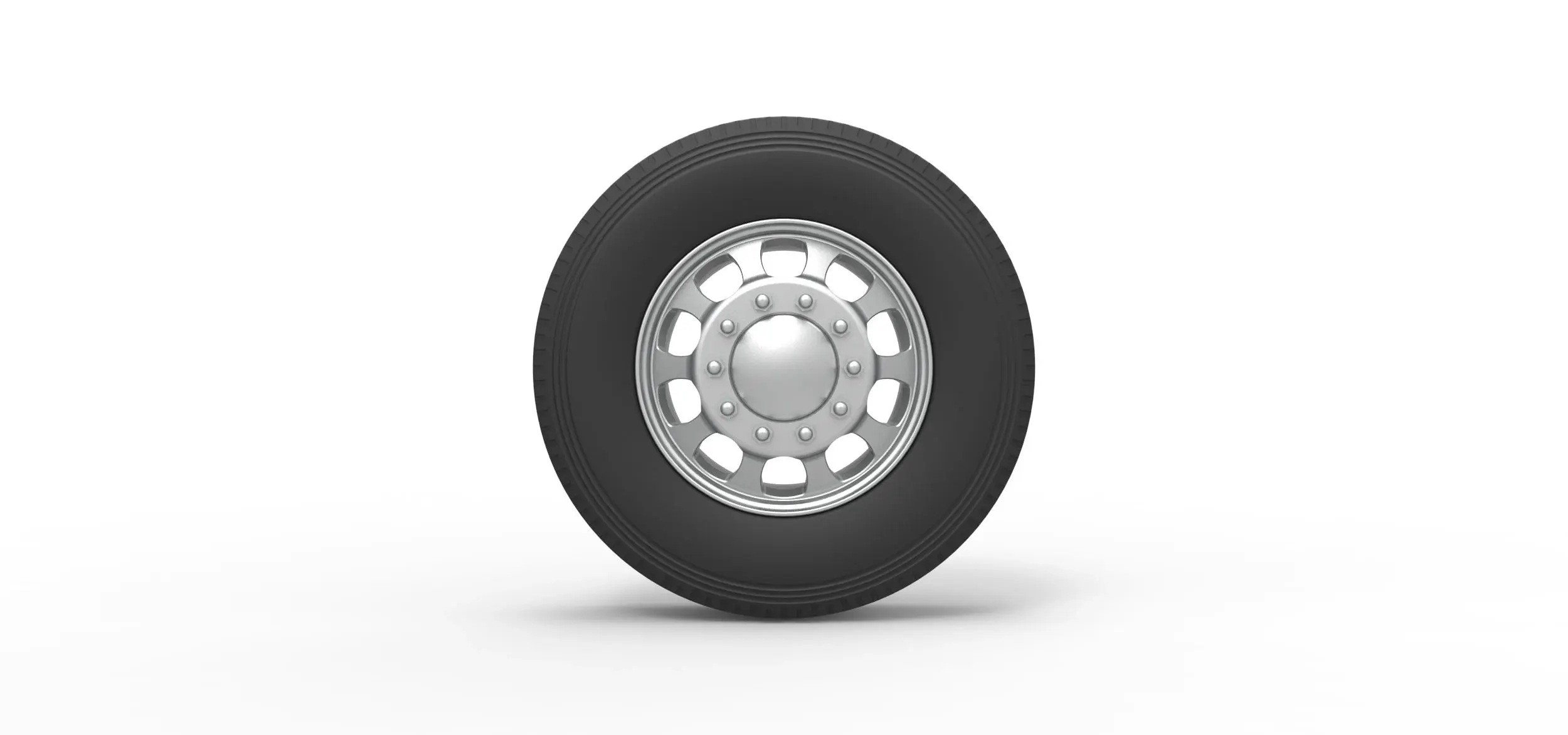 Front custom wheel of semi truck V22 Scale 1:25
