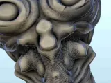 Set of six alien creatures busts 13 - miniatures sci-fi scie-8