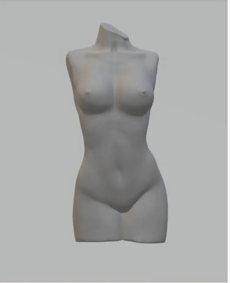 Woman Body for Vase mode