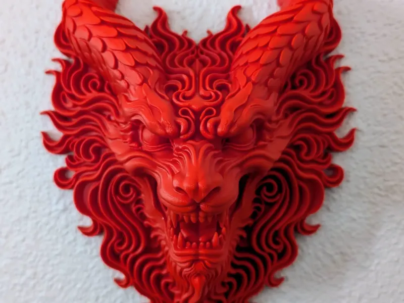 Fire Dragon Wall Mount Display