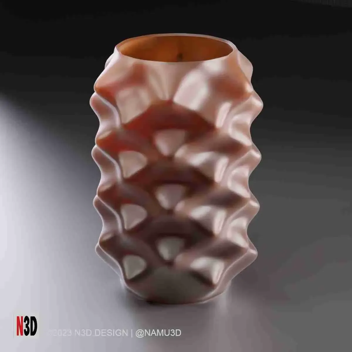 Vase 0036 - Bumpy vase