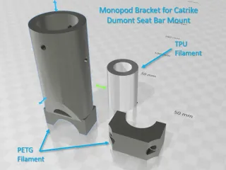 Catrike Camera Mount System Using a Monopod