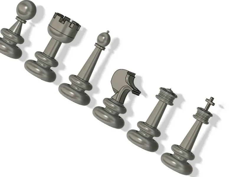 Chess piece set full