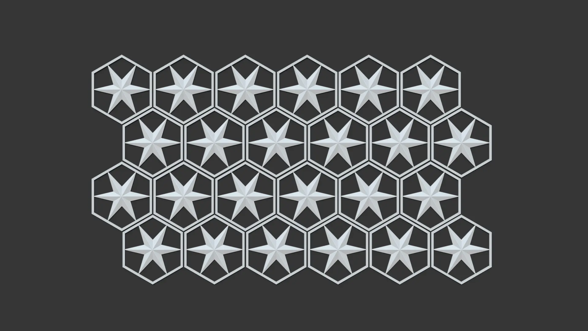 Hexagonal Wall Panel A17 - Interior Home Decor