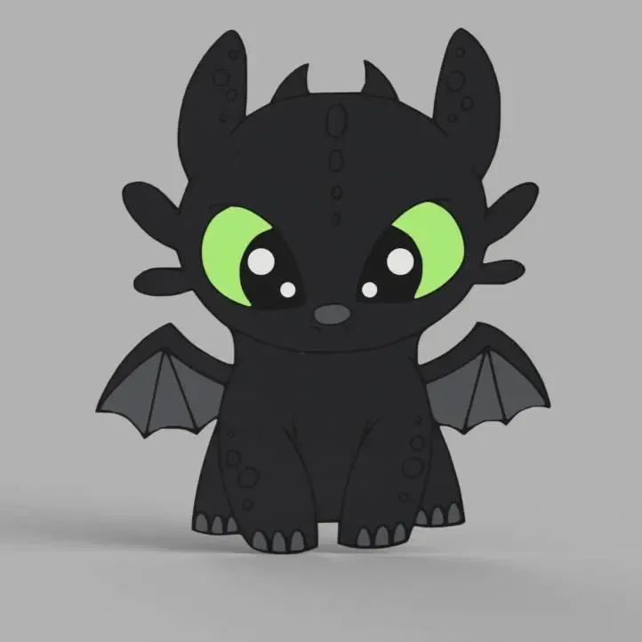 Baby Toothless Wall Art
