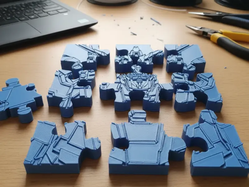 Fridge Magnets Puzzle (Gundam Unicorn)