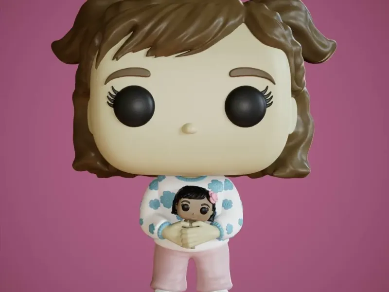 Funko custom Bebe con muñeca