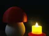 Mushroom lamp with Tea light KIT-2
