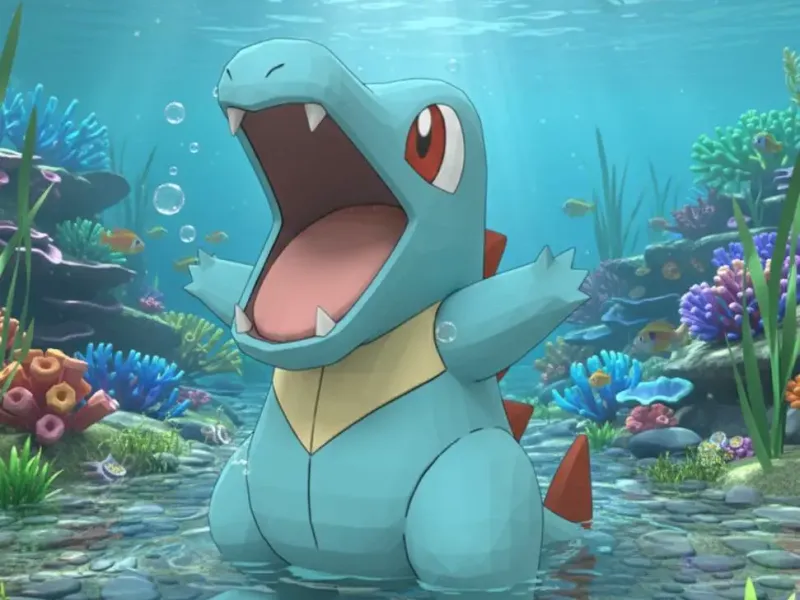 #0158 Totodile – Low Poly Pokémon