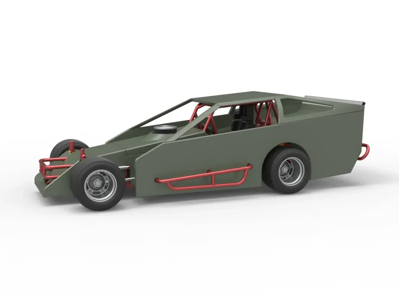Vintage Asphalt Modified stock car V4 Scale 1:25