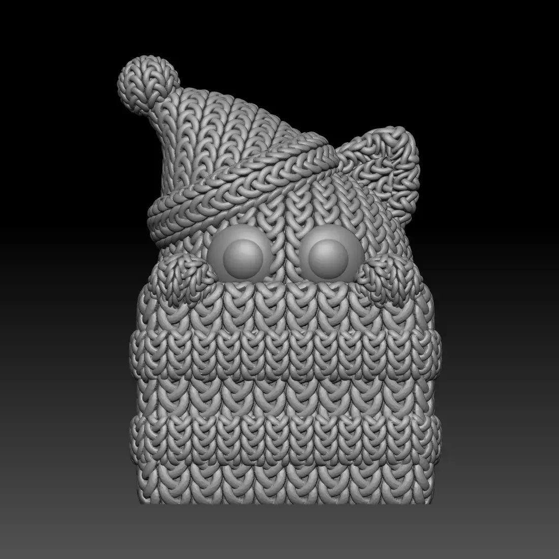 Knitted Cat Gift Box