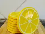 🍋 Zesty Stack – Lemon Slice Coaster Set-7